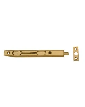 Premium 160mm Flush Bolt - Satin Brass Finish