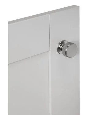 34mm Knurled Cupboard Knob - Satin Nickel
