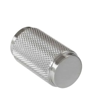 18mm Knurled Cupboard Knob - Satin Nickel