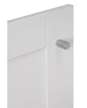 18mm Knurled Cupboard Knob - Satin Nickel