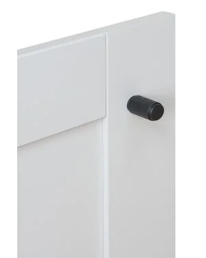 18mm Knurled Cupboard Knob - Black