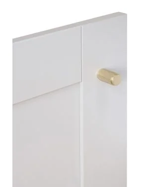 18mm Knurled Cupboard Knob - Satin Brass