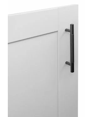 128mm Knurled Cupboard Handle - Black