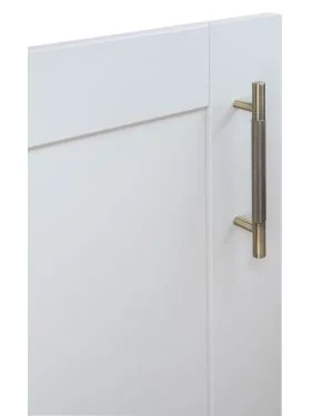 128mm Knurled Cupboard Handle - Antique Brass