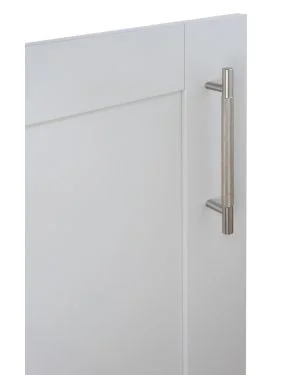 160mm Knurled Cupboard Handle - Satin Nickel