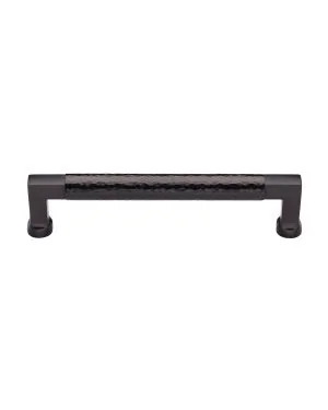 Heritage Brass Cabinet Pull Bauhaus Hammered Design 160mm CTC Matt Bronze Finish