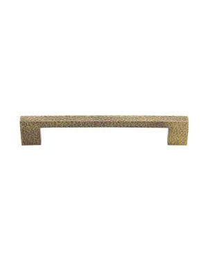 Heritage Brass Cabinet Pull Metro Hammered Design 160mm CTC Antique Brass Finish