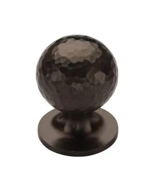 Heritage Brass Cabinet Knob Ball Hammered Design 32mm Matt Bronze finish