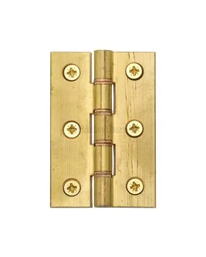 Heritage Brass Hinge Brass with Phosphor Washers 3 x 2 Natural Brass finish