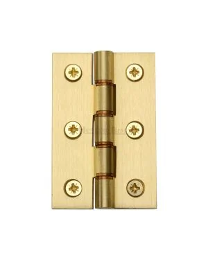 Heritage Brass Hinge Brass with Phosphor Washers 3" x 2" Satin Brass finish
