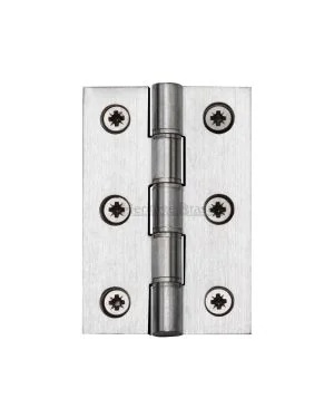 Heritage Brass Hinge Brass with Phosphor Washers 3" x 2" Satin Chrome finish