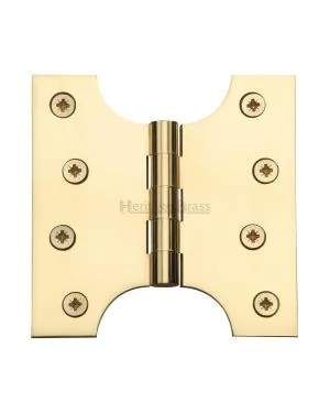 Heritage Brass Parliament Hinge Brass 4" x 2" x 4" Polished Brass finish