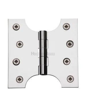 Heritage Brass Parliament Hinge Brass 4 x 2 x 4 Polished Chrome finish