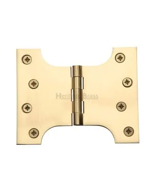 Heritage Brass Parliament Hinge Brass 4" x 3" x 5" Polished Brass finish
