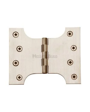 Heritage Brass Parliament Hinge Brass 4 x 3 x 5 Satin Nickel finish