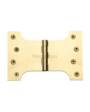 Heritage Brass Parliament Hinge Brass 4 x 4 x 6 Polished Brass finish