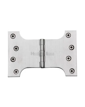 Heritage Brass Parliament Hinge Brass 4" x 4" x 6" Satin Chrome finish