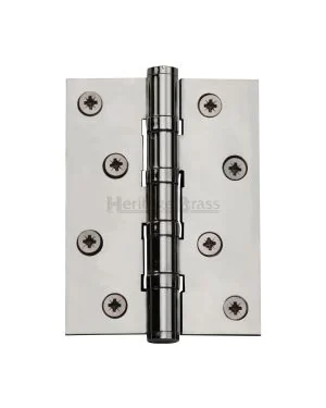 Heritage Brass Hinge Brass with Thrust Bearings (Steel Pin) 4" x 3" Polished Chrome finish