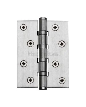 Heritage Brass Hinge Brass with Thrust Bearings (Steel Pin) 4" x 3" Satin Chrome finish