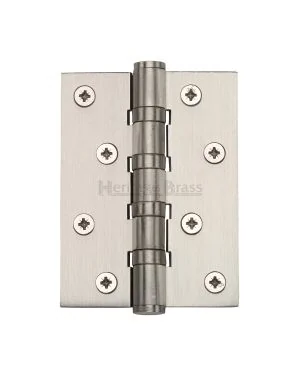 Heritage Brass Hinge Brass with Thrust Bearings (Steel Pin) 4" x 3" Satin Nickel finish