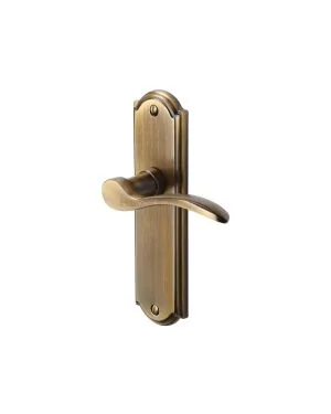 Heritage Brass Door Handle Lever Latch Howard Design Antique finish