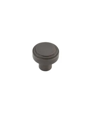 Cropley Stepped Cupboard Knob - Dark Bronze