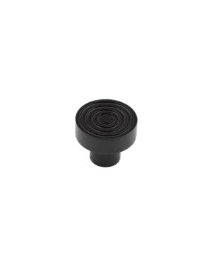 Murray Reeded Cupboard Knob - Matt Black