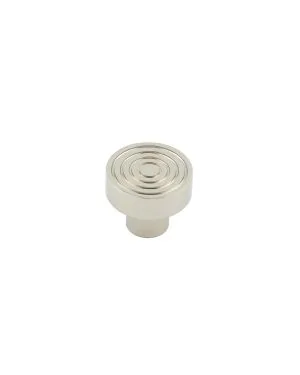 Murray Reeded Cupboard Knob - Polished Nickel