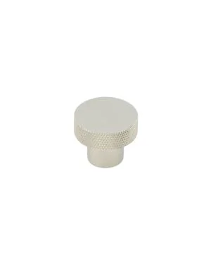 Wenlock Diamond Knurled Cupboard Knob - Polished Nickel