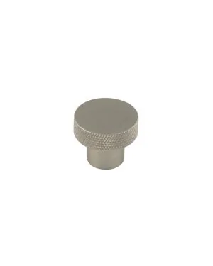 Wenlock Diamond Knurled Cupboard Knob - Satin Nickel