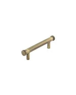 Wenlock Diamond Knurled Cabinet Handle - Antique Brass