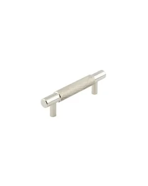 Taplow Diamond Knurled Cabinet Handle - Polished Nickel
