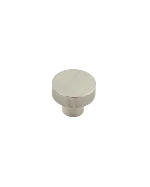 Thaxted Line Knurled Cupboard Knob - Satin Nickel