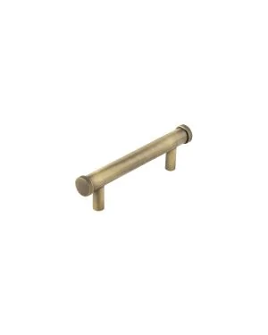 Thaxted Line Knurled Cabinet Handle - Antique Brass