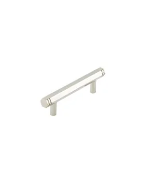 Nile Hexagonal Stepped Cabinet Handle - Polished Nickel