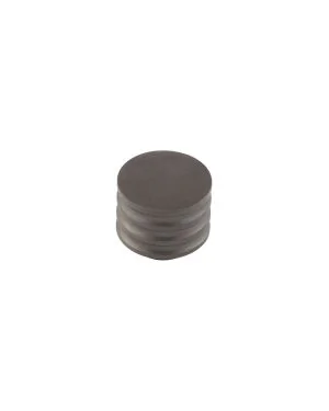 Sturt Grooved Cupboard Knob - Dark Bronze