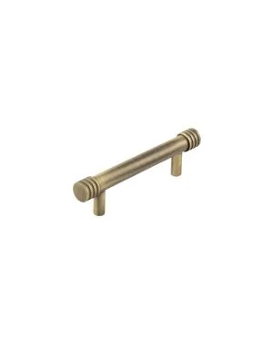 Sturt Grooved Cabinet Handle - Antique Brass