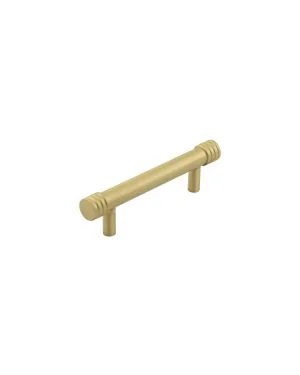 Sturt Grooved Cabinet Handle - Satin Brass