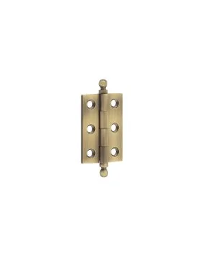 Hoxton 2" (50mm) Finial Cabinet Hinge - Antique Brass
