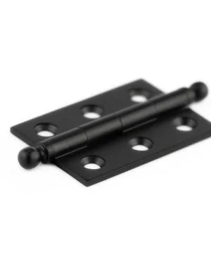 Hoxton 2" (50mm) Finial Cabinet Hinge - Matt Black