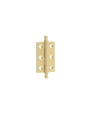 Hoxton 2" (50mm) Finial Cabinet Hinge - Satin Brass