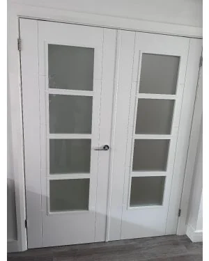 Iseo C4514 White 4-Light Frosted (Made to Measure)