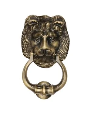 Heritage Brass Lion Knocker Antique finish