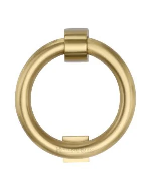 Heritage Brass Ring Knocker Satin Brass finish