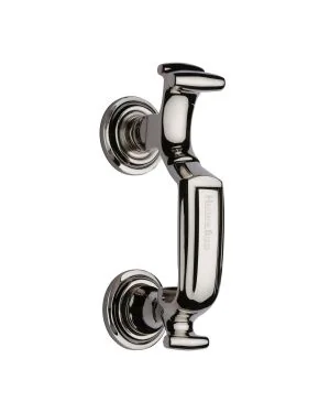 Heritage Brass Doctor Knocker Polished Nickel finish
