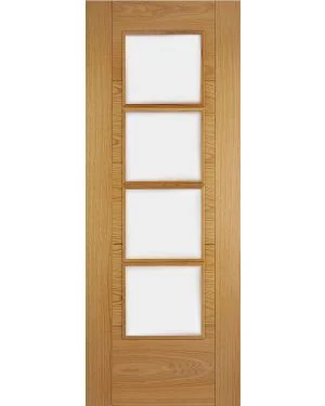 Iseo K4514 Oak Frosted 4-Light (Made to Measure)