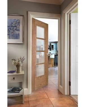 Iseo K4514 Oak Frosted 4-Light (Made to Measure)