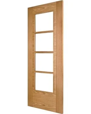 Iseo K4514 Oak 4-Light Fire Door (FD30)