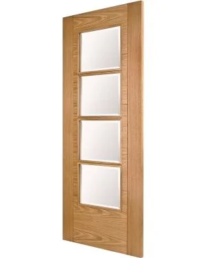 Iseo K4514 Oak 4-Light Fire Door (FD30)