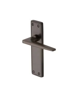 Heritage Brass Door Handle Lever Latch Kendal Design Matt Bronze finish